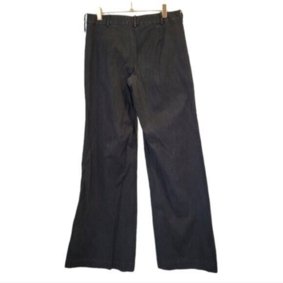 Ralph Lauren Collection Purple Label | High Rise Wide Leg Flare Pants Black - Picture 2 of 9